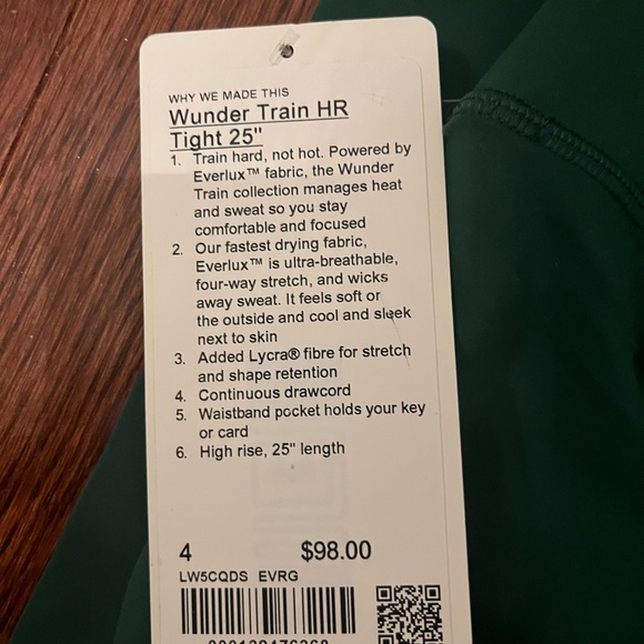 Lululemon Winder Train Leggings 25” - Picture 4 of 4